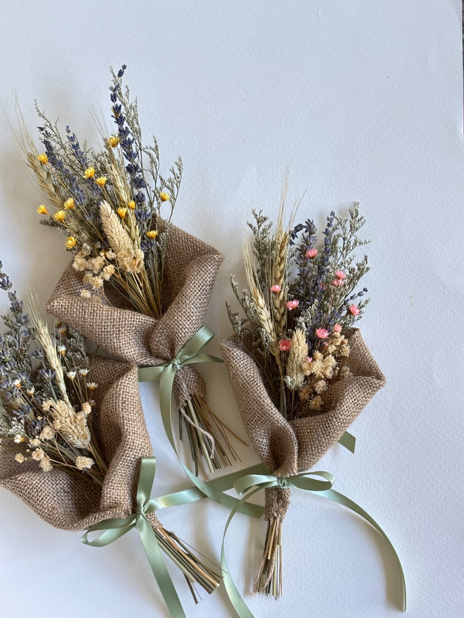 Lavender & Wheat Posies (1 piece) | Petite Collection