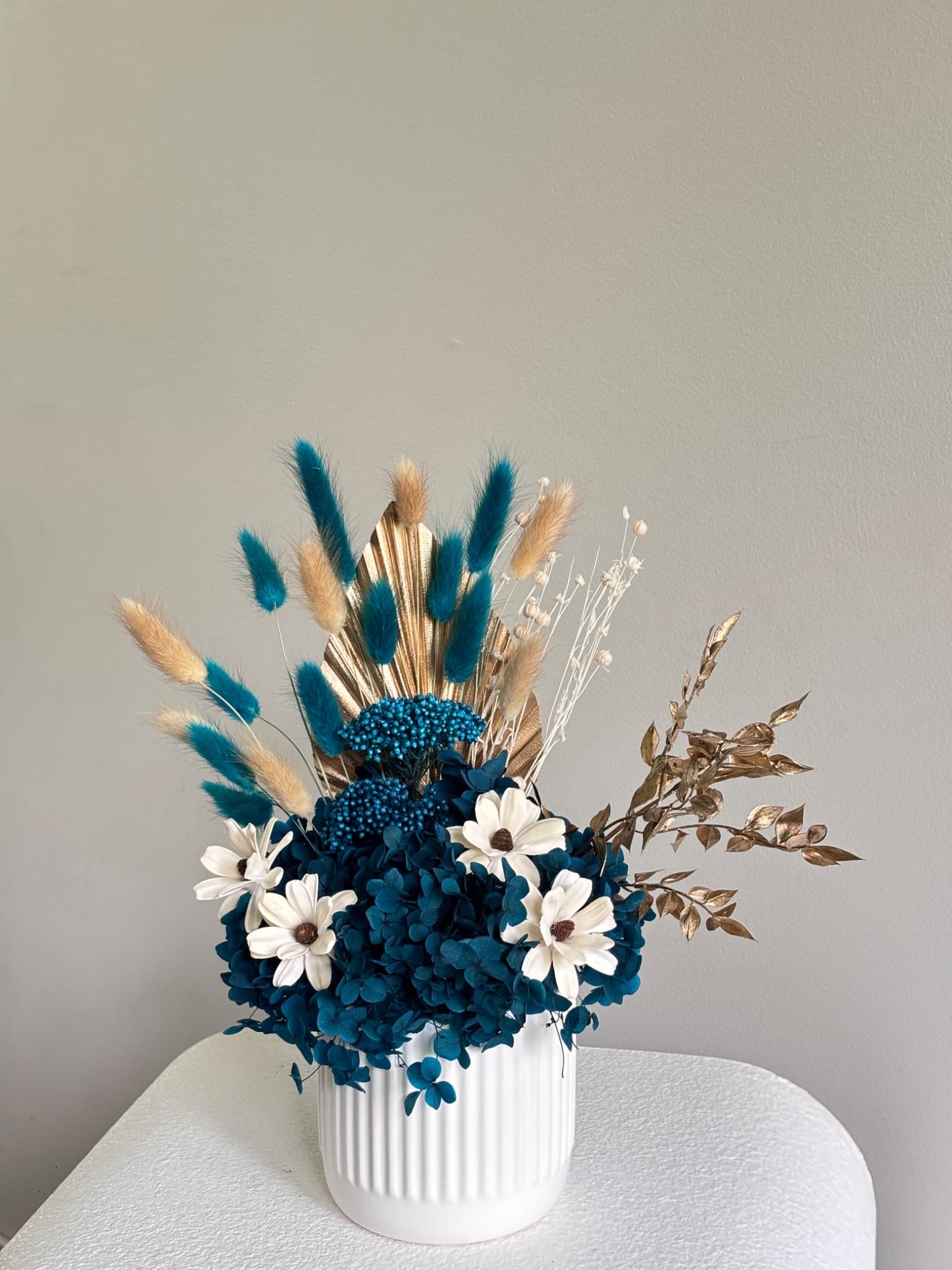 Teal & Gold Reverie Vase
